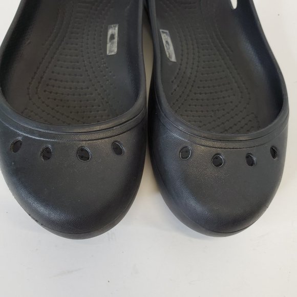 CROCS Kadee Womens Slip On Flats Comfort Shoes, Black 205077 - Sz 7. - Picture 5 of 11